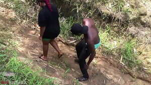 A University Student Got Fucked At The Bush Track While Coming Back But She Later Enjoyed The Hot Sex Somewhere In Africa