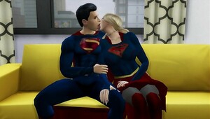 Superman Fucks Supergirl DC PORN 3D