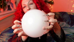 air balloons fetish video ASMR sounding - squeeze and pop balloons