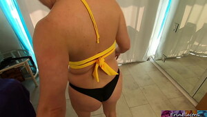Stepmom needs help with her bikini