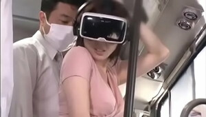 Cute Asian Gets Fucked On The Bus Wearing VR Glasses 2 (har-064)