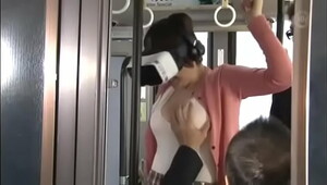 Cute Asian Gets Fucked On The Bus Wearing VR Glasses 1 (har-064)