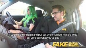 Fake Driving Wild fuck ride for tattooed busty big ass beauty