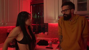 Sweet latin girl have a conversation with the porn king in Colombia