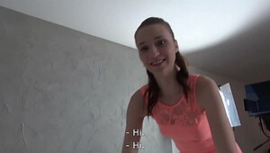 Visiting stranger turn to wild fuck with skinny babe