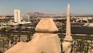 Egyptian Goddess at the Luxor Hotel Cheetah Adora Exotic Doggystyle Fuck and Blowjob with BWC