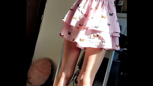 Peeping under my step cousin's dress, she realizes that she was recorded and gives me her ass (FULL VIDEO)