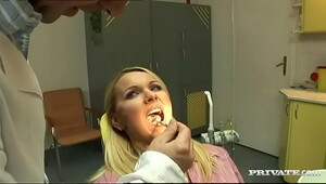 Lesbians Vivien and Winnie Lick Pussy in Doctors Office before 3 Way