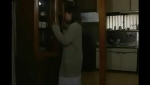 Japanese hungry wife catches her husband