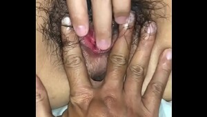 [showing off] my wife hooks her pussy for you to see