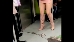 Showing off in the subway