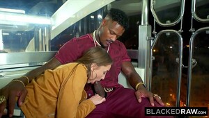 BLACKEDRAW Brunette Babe Gets Fucked Senseless By Dominant BBC