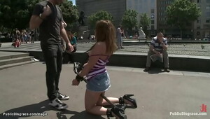 Bound teen made to crawl in public